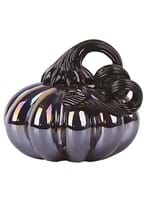 3" Glass Oil Slick Pumpkin Decoration Alt 1