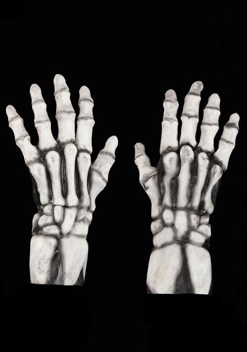 Adult White Skeleton Claw Gloves
