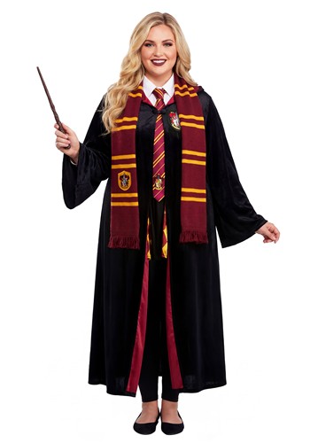 Adult Plus Size Harry Potter Hermoine Deluxe Gryffindor Robe