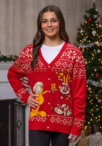 GARFIELD UGLY CHRISTMAS CARDIGAN Alt 3