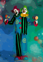 Double Trouble Demon Clown Animated Decoration Alt 1