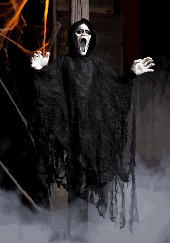 36" Light Up Hanging Silent Screamer Decoration