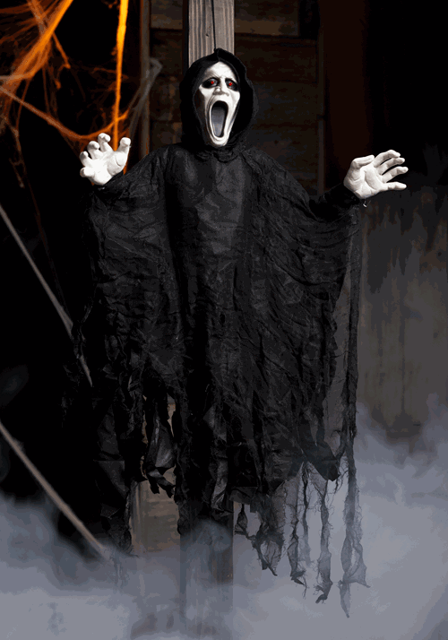 36" Light Up Hanging Silent Screamer Decoration