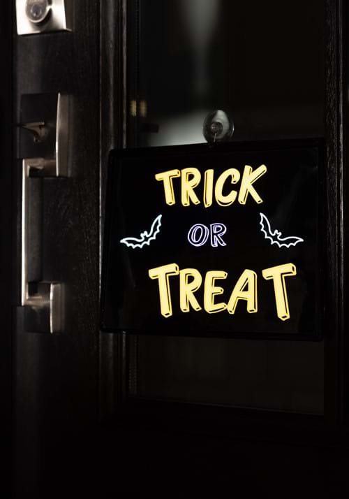 11 inch Neon Light Trick or Treat Sign