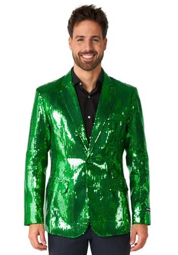 Mens Suitmeister Sequins Green Blazer