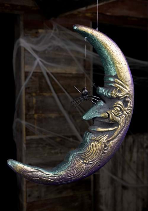 20 Inch Hanging Moon with Spider UPD