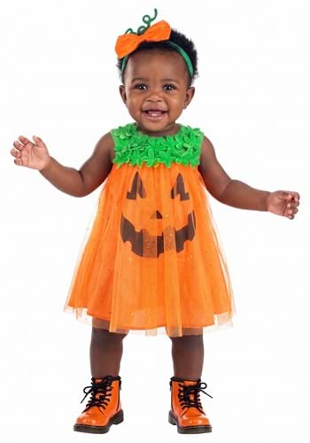 Infant Shimmering Pumpkin Costume