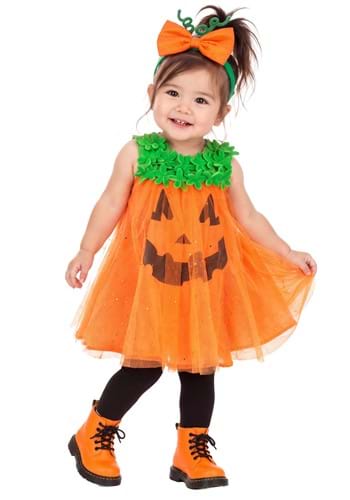 Toddler Shimmering Pumpkin Costume