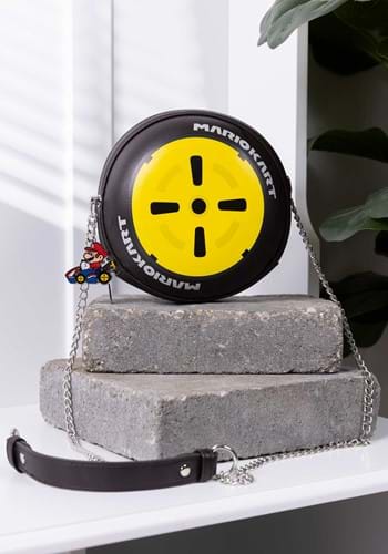 Mario Kart Molded Wheel Crossbody Handbag
