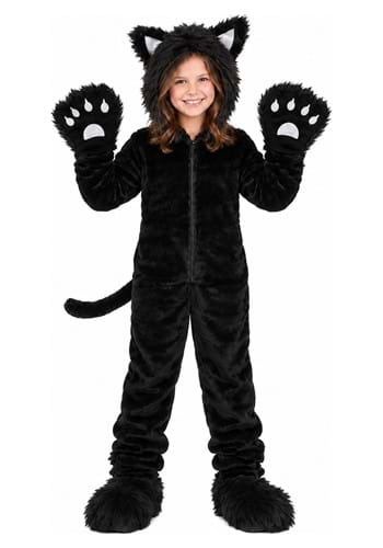 Kids Purrfect Black Cat Costume