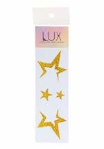 JamStar Holographic Face Decals in Gold Sparkle Alt 1