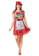 Adult Glamour Gumball Machine Costume Alt 1