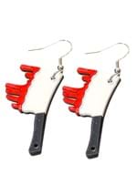 Bloody Butcher Knife Earrings Alt 1