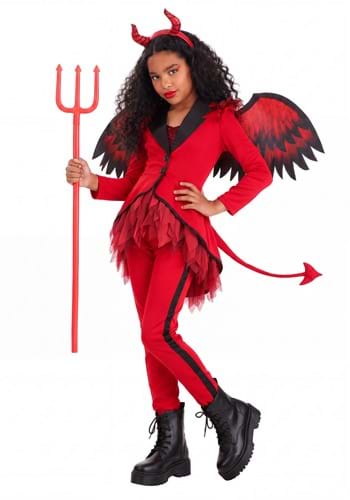 Girls Dazzling Devil Costume