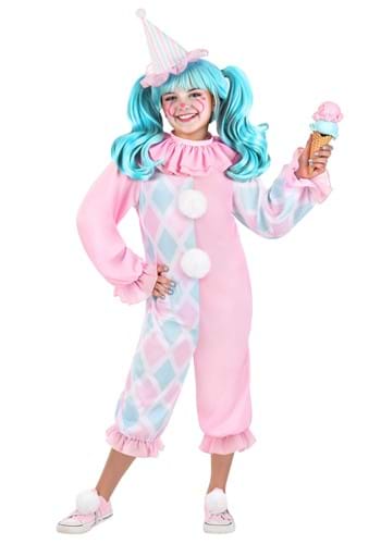 Kids Pastel Pom Pom Clown Costume