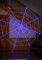 Purple Light-Up Spider Web Decoration