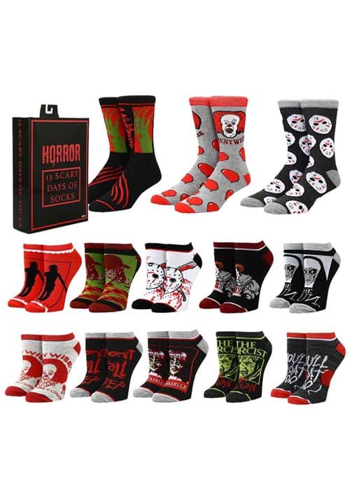 13 Days of Scary Socks Horror Icons Box Set
