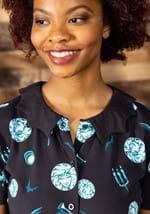 Cakeworthy Haunted Mansion Bat Collar Womens Dress Alt 2