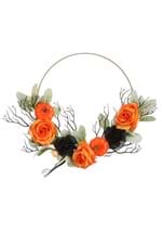 Pumpkin Flower Wreath Decoration Alt 1
