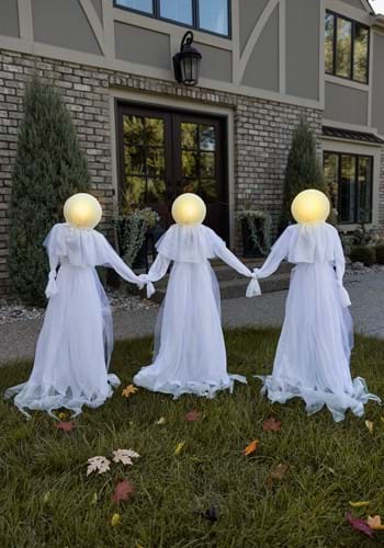 Holding Hands White Ghosts