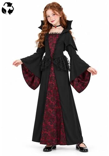 Girls Royal Vampire Sustainable Materials Costume