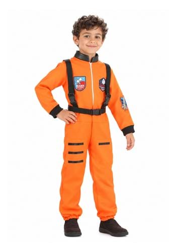 Kid's Orange Astronaut Costume upd