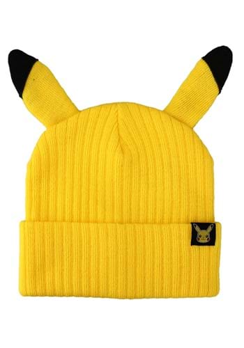 Adult Pokemon Pikachu 3D Cosplay Cuff Beanie