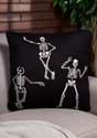 20 Inch Cotton Knit Black Cream Skeleton Pillow