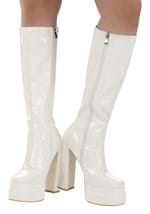 Adult Patent White Platform Gogo Boots Alt 5