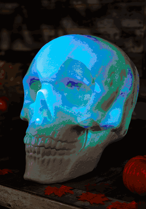 Oversized Skull Lantern Decoration