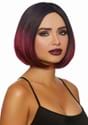 Womens Black Burgundy Ombre Bob Wig