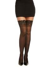 AMAZON ONLY Women's Black Anti-Slip Thigh High w/  Alt 1