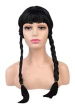 Black Pigtail Wig with Bangs Alt 3