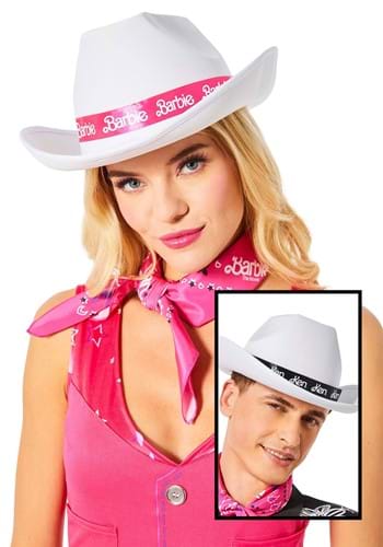 Adult Barbie Movie Barbie Ken Cowgirl Hat