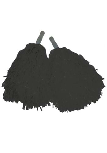 Cheerleader Black Pom Pom Set