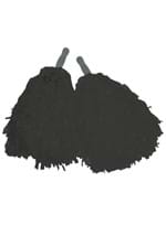 Cheerleader Black Pom Pom Set
