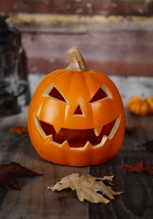 9 Inch Light Up Jack O Lantern Decoration