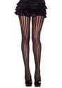 Womens Vertical Black Stripe Tights