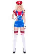 Womens Sassy Red Plummer Costume