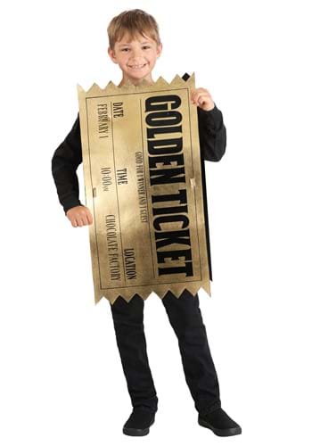 Winning Golden Ticket Kids Costume