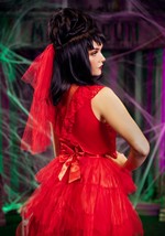 Adult Ghostly Red Wedding Dress Costume Alt 1