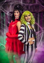 Adult Ghostly Red Wedding Dress Costume Alt 3