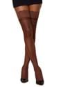 Womens Espresso Sheer Thigh High Stockings