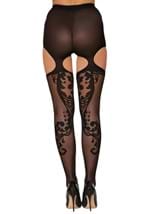 Womens Semi Sheer Top Suspender Stockings Alt 1