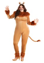Plus Size Women's Fierce Lion Costume Alt 3