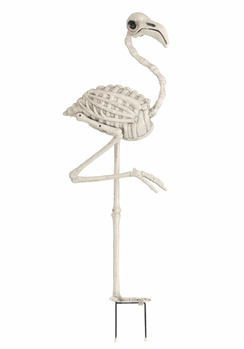 Glow in the Dark Flamingo Skeleton Prop