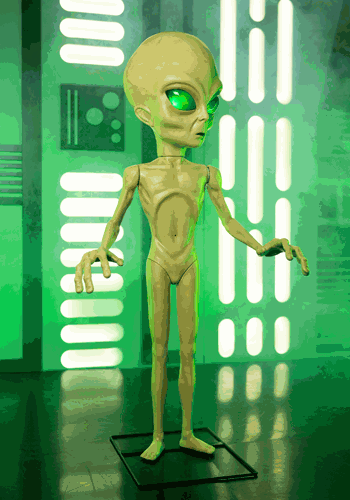 4.5FT Area 51 Roswell Alien Animatronic Decoration