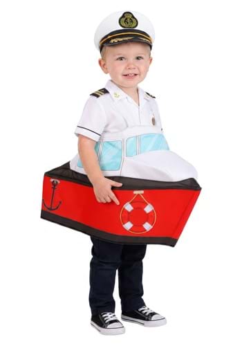 Toddler Ride in Boat Captain Costume
