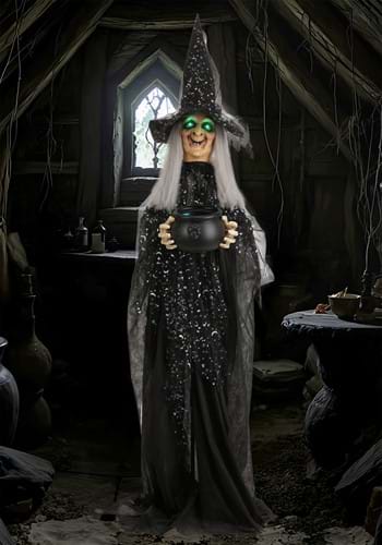 Paisley the Potion Maker Animated Witch Decoration Main
