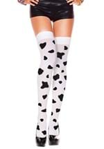 Cow Spot Print Thigh Highs